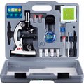 United Scope Llc. AmScope M30-ABS-KT2-W AMSCOPE-KIDS 52-Piece Microscope Kit with Accessory Set & Case M30-ABS-KT2-W